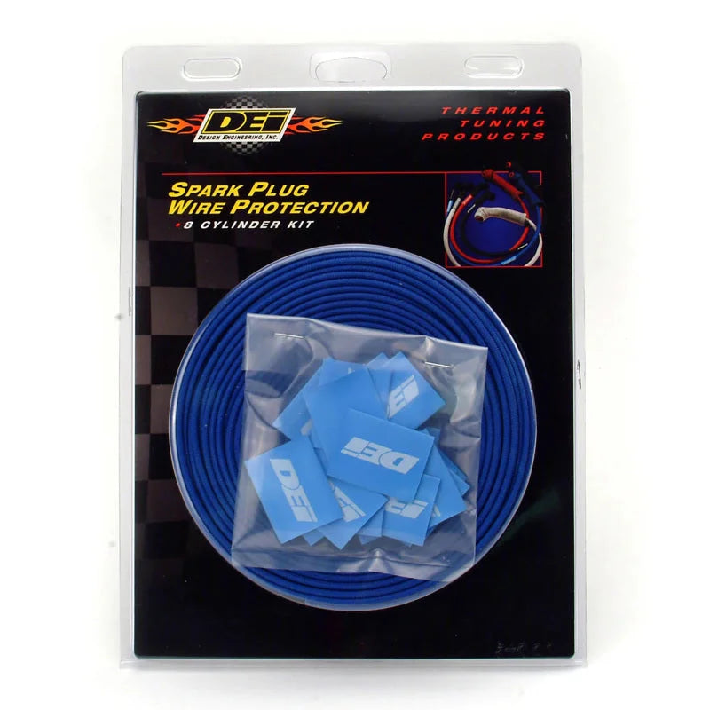 DEI Protect-A-Wire 8 Cylinder - Blue - Side View