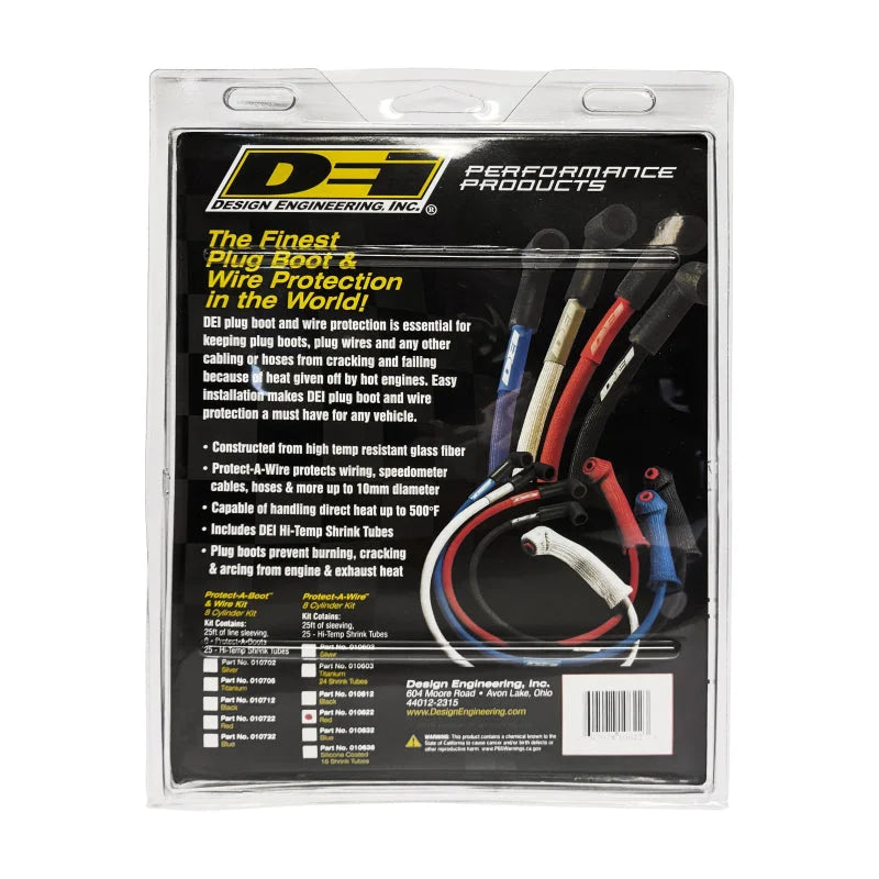DEI Protect-A-Wire 8 Cylinder - Red - Installation View