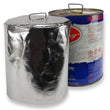 Load image into Gallery viewer, DEI Reflective Fuel Can Cover 5 Gallon Metal - Round - Side View