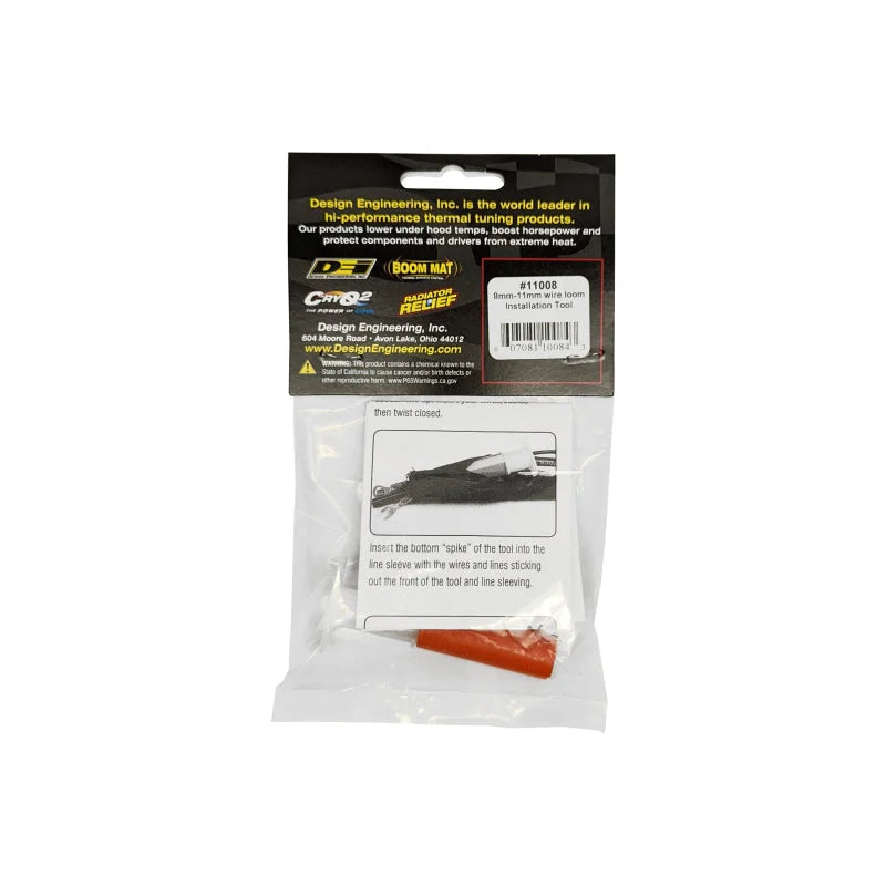 DEI Split Wire Loom Installation Tool - 8mm to 11mm - Back View