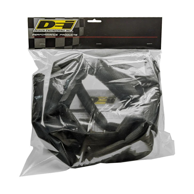 DEI Split Wire Sleeve Easy Loom 25mm-1in x 10 Black - Back View