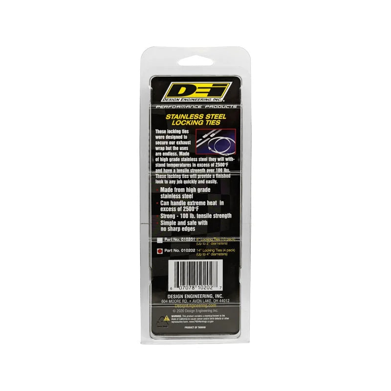 DEI Stainless Steel Locking Tie 14in - 5 per pack - Additional View 5