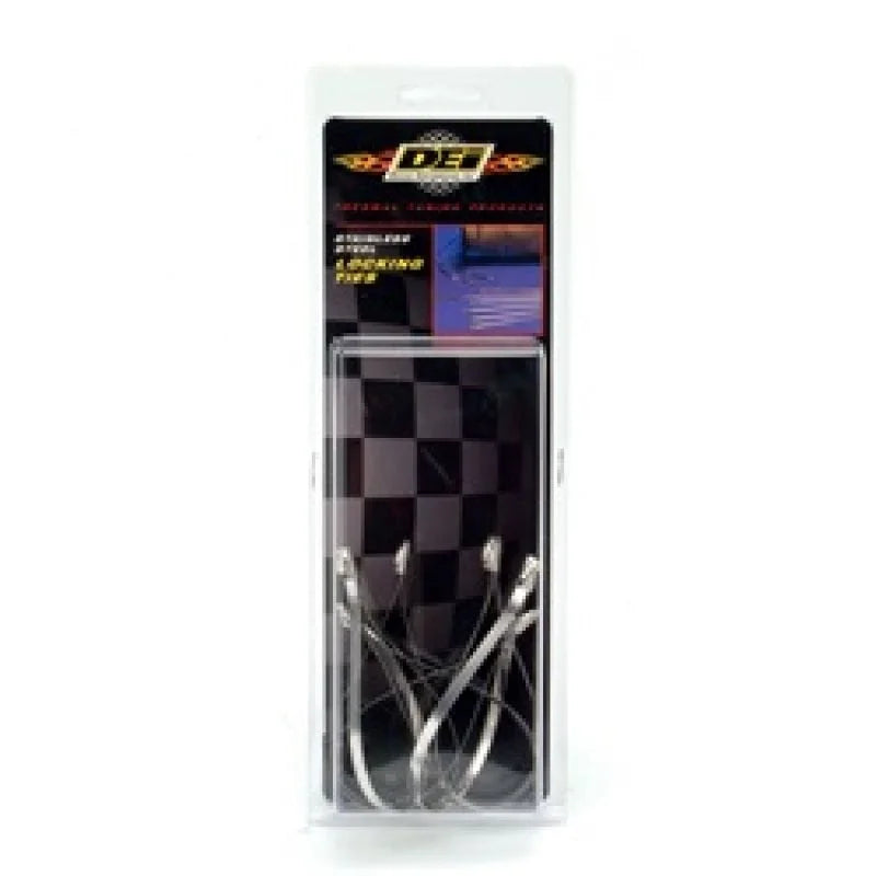 DEI Stainless Steel Locking Tie 8in - 8 per pack - Side View