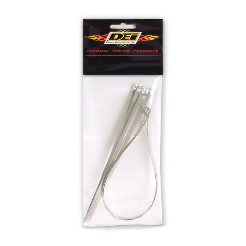 DEI Stainless Steel Locking Tie Eight 8in and Four 14in per pack - Back View