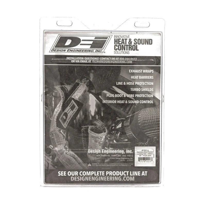 DEI Stainless Steel Positive Locking Tie 1/2in (12mm) x 20in - 10 per pack - Installation View