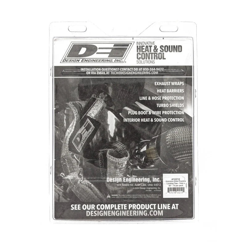 DEI Stainless Steel Positive Locking Tie 1/4in (7mm) x 20in - 10 per pack - Installation View