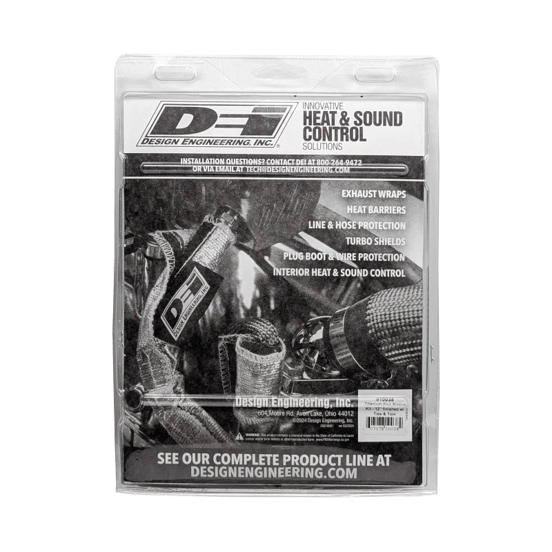 DEI Titanium 4in Knit Exhaust Sleeve - 12in - Additional View 8