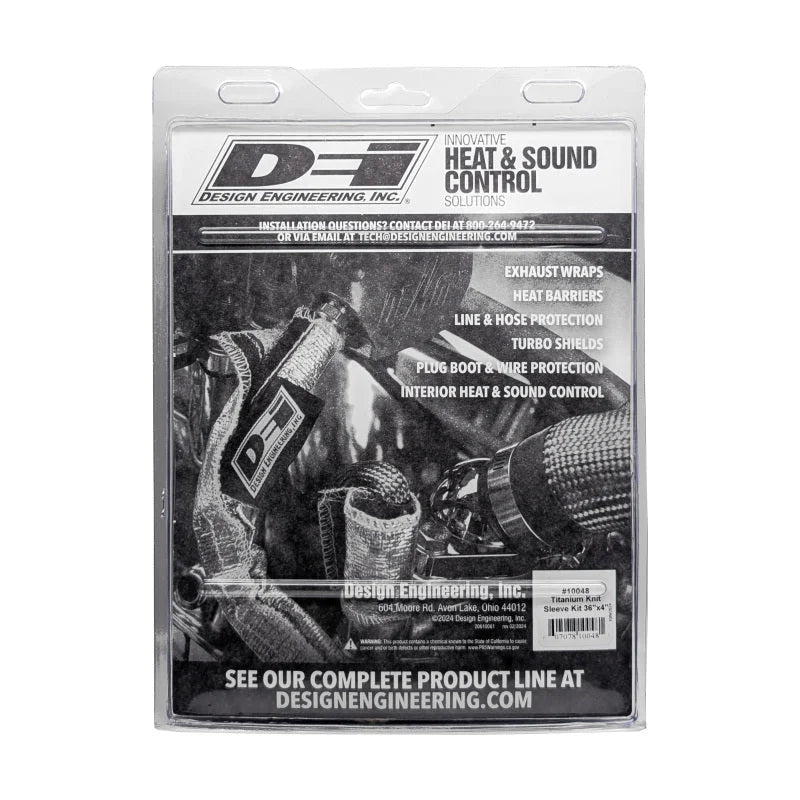 DEI Titanium 4in Knit Exhaust Sleeve - 36in - Installation View