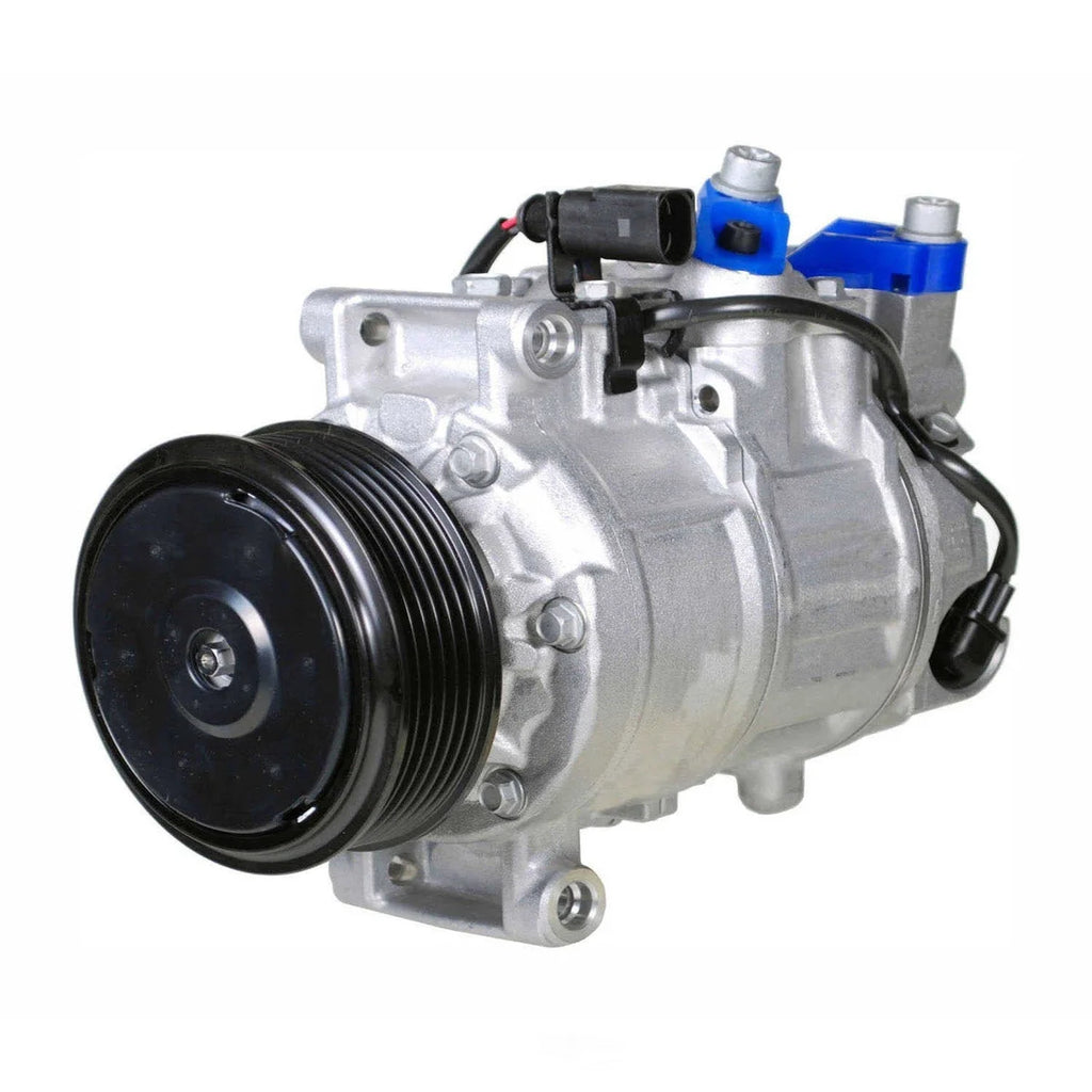 DENSO A/C Compressor 471-1503 fits 2005-2011 Audi A6 / 2005-2011 Audi A6 Quattro - Side View