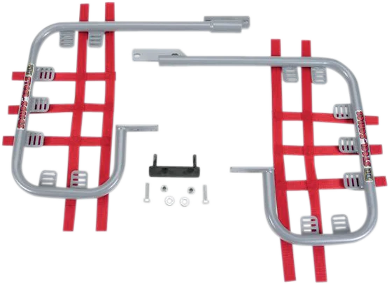 DG Performance Nerf Bars - TRX250EX - Silver/Red - Main Product View