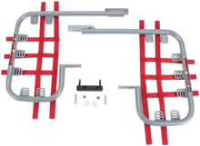 Load image into Gallery viewer, DG Performance Nerf Bars - TRX250EX - Silver/Red - Main Product View