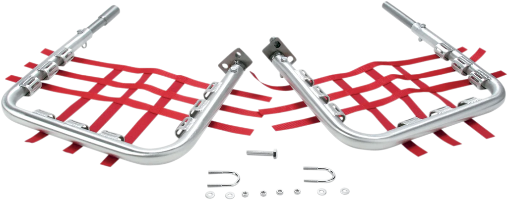 DG Performance Nerf Bars - TRX250X - Natural/Red - Main Product View