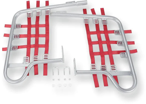DG Performance Nerf Bars - TRX400EX - Silver/Red - Main Product View
