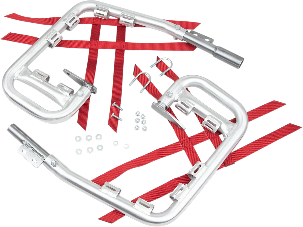 DG Performance Nerf Bars - TRX90 - Natural/Red - Main Product View