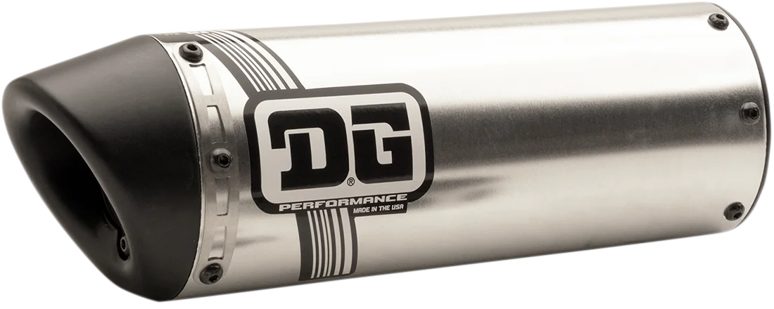 DG Performance Universal Slip-On Exhaust - V2 071-9000 - Side View