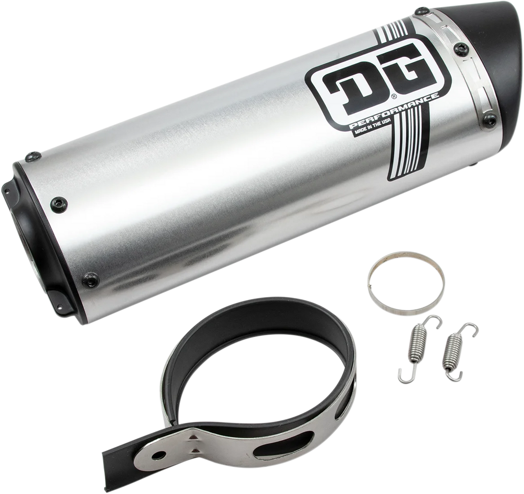 DG Performance Universal Slip-On Exhaust - V2 071-9000 - Back View