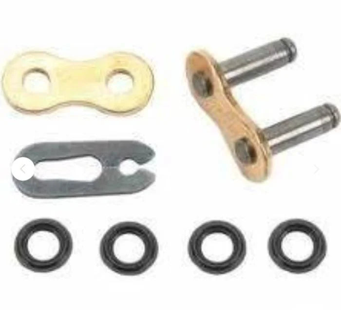 D.I.D D.I.D CONN LINK 428VX G&B FJ PRESS FIT CLIP TYPE GOLD & BLACK FJ428VXG
