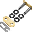 Load image into Gallery viewer, D.I.D D.I.D CONN LINK 520VO G&amp;B FJ PRESS FIT CLIP TYPE GOLD &amp; BLACK FJ520VOG