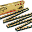 Load image into Gallery viewer, D.I.D D.I.D NON-SEALED CHAIN 428NZ GOLD &amp; BLACK 108RB 428NZGX108RB