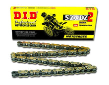 Load image into Gallery viewer, D.I.D D.I.D NON-SEALED CHAIN 520DZ2 GOLD &amp; BLACK 82RB M520DZ2X82RB