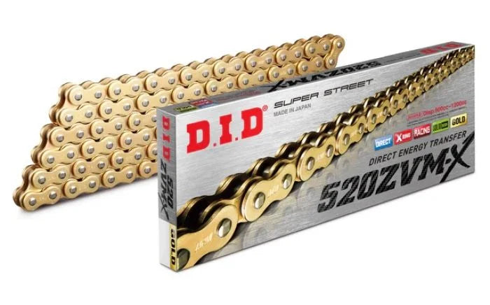 D.I.D D.I.D X-RING CHAIN 520ZVM-X GOLD 110ZB M520ZVMXG110Z