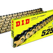 Load image into Gallery viewer, D.I.D D.I.D X-RING CHAIN 525VX3 GOLD &amp; BLACK 108ZB M525VX3G108ZB