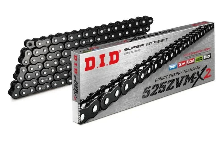 D.I.D D.I.D X-RING CHAIN 525ZVM-X2 GOLD-100FT 525ZVMX2G100F - Side View