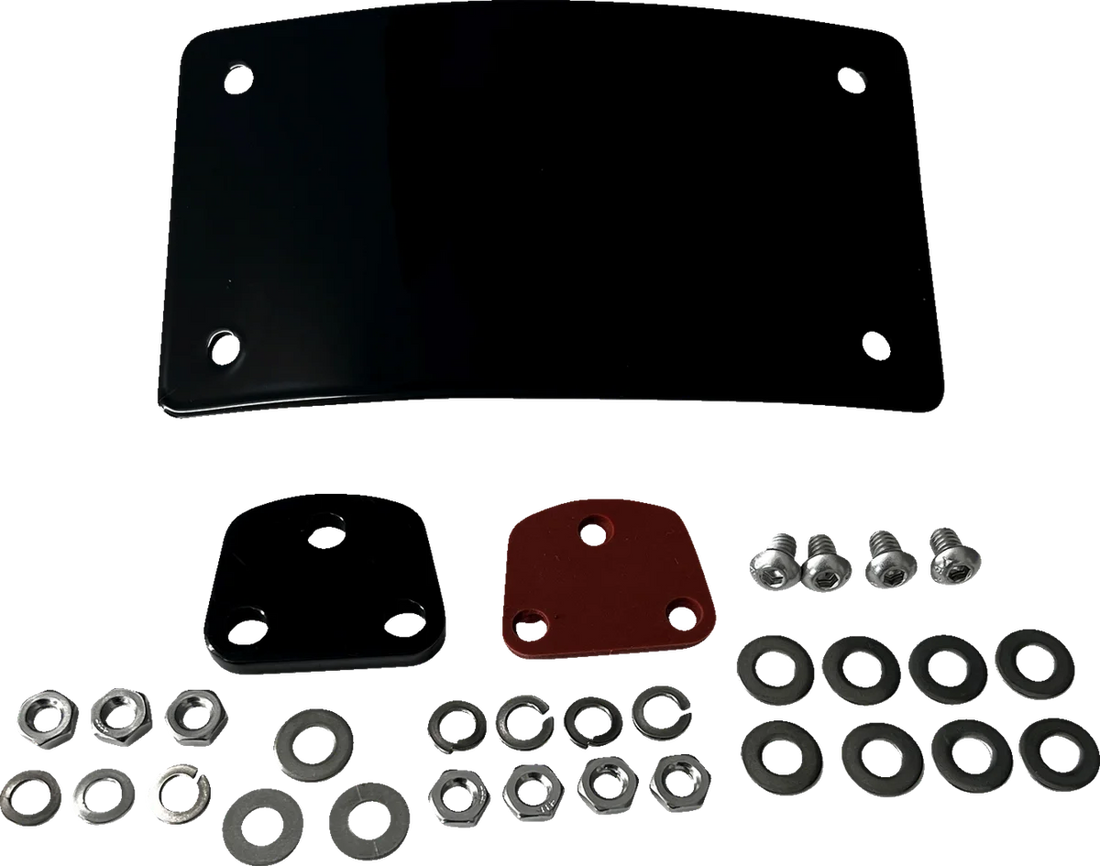 DK Custom Products - License Plate Kit - Curved - Black - DK-LPR-LP-LD - Additional View 5