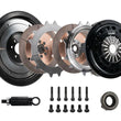Load image into Gallery viewer, DKM Clutch 11-13 BMW 135i 215mm Ceramic Twin Disc MRX Clutch Kit w/Flywheel (850 ft/lbs Torque) - Side View