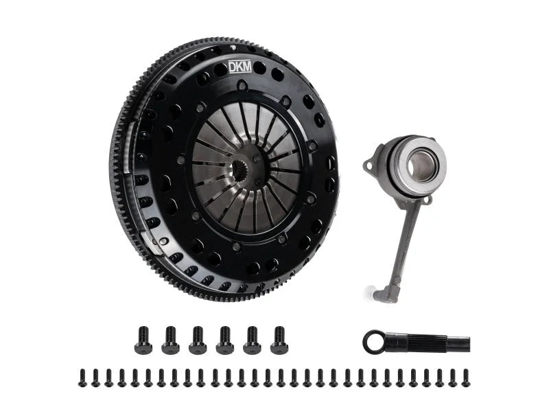 DKM Clutch 2.0 VW/Audi A3 FSI 6 Bolt Motor MS Twin Disc Clutch w/Steel Flywheel (660 ft/lbs Torque) - Detail View