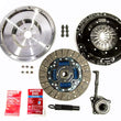 Load image into Gallery viewer, DKM Clutch 2.0 VW/Audi A3 FSI 6 Bolt Sprung Organic MB Clutch w/Steel Flywheel (440 ft/lbs Torque) - Side View