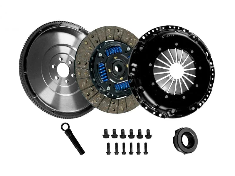 DKM Clutch 98-06 Audi TT 1.8T OE Style MA Clutch Kit w/Flywheel (258 ft/lbs Torque) - Side View