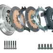 Load image into Gallery viewer, DKM Clutch 99-03 Audi A3 S3 Quattro MS Organic Twin Disc Clutch Kit w/Flywheel (660 ft/lbs Torque) - Side View