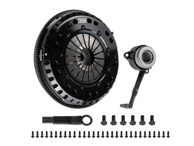 DKM Clutch 99-03 Audi A3 S3 Quattro MS Organic Twin Disc Clutch Kit w/Flywheel (660 ft/lbs Torque) - Detail View