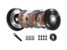Load image into Gallery viewer, DKM Clutch BMW E34/E36/E39/E46/Z3 (6 Cyl) Ceramic Twin Disc MR Clutch w/Flywheel (650 ft/lbs Torque) - Detail View