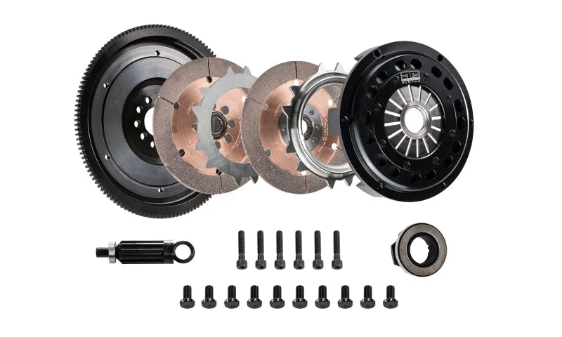 DKM Clutch VW Corrado/GTI (2.8L VR6) Twin Disc MR Clutch Kit w/Flywheel (650 ft/lbs Torque) - Detail View