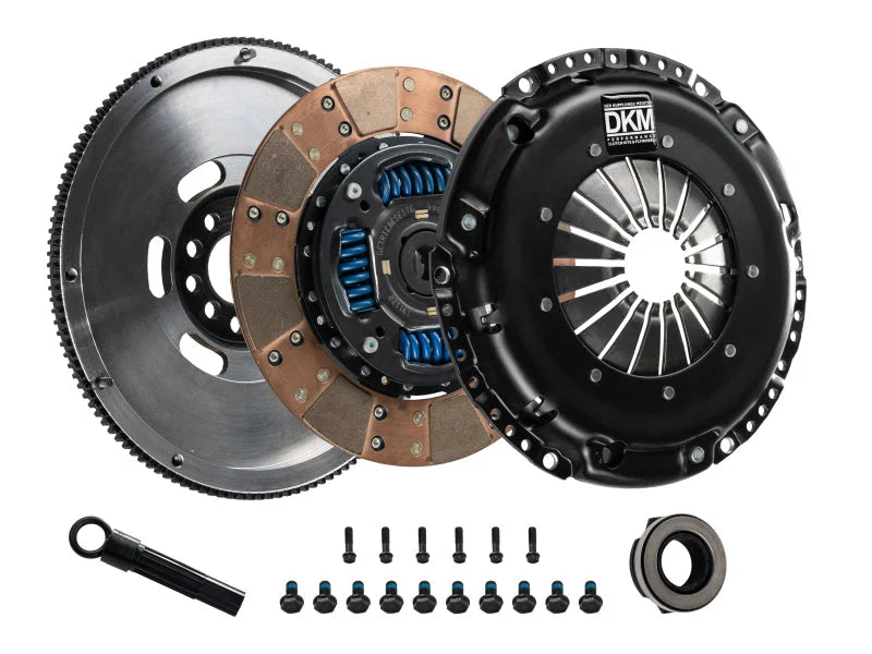 DKM Clutch VW Corrado/GTI/Jetta/Passat (2.8L VR6) Ceramic MC Clutch w/Flywheel (425 ft/lbs Torque) - Side View