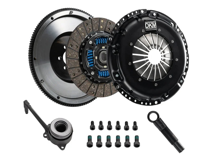 DKM Clutch VW GLI 1.8T 6-Spd Sprung Organic MB Clutch Kit w/Steel Flywheel (440 ft/lbs Torque) - Side View