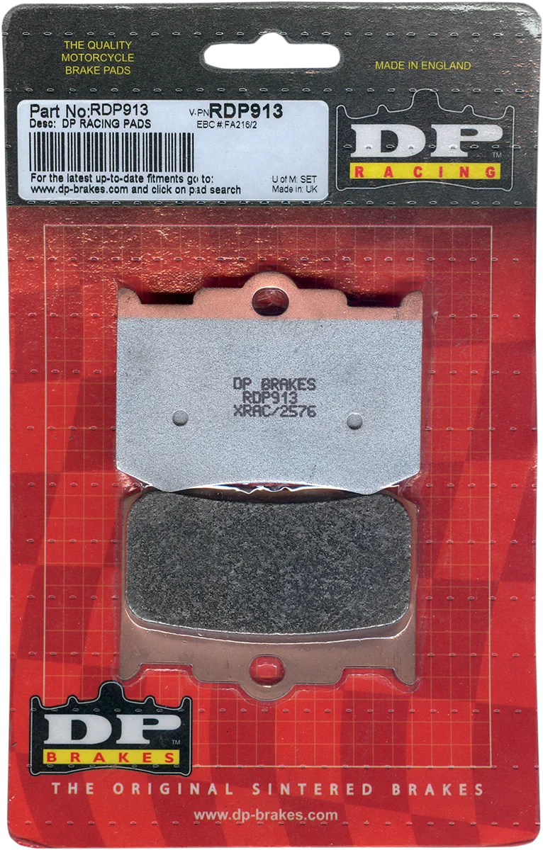 DP Brakes RDP Racing Brake Pads - Side View