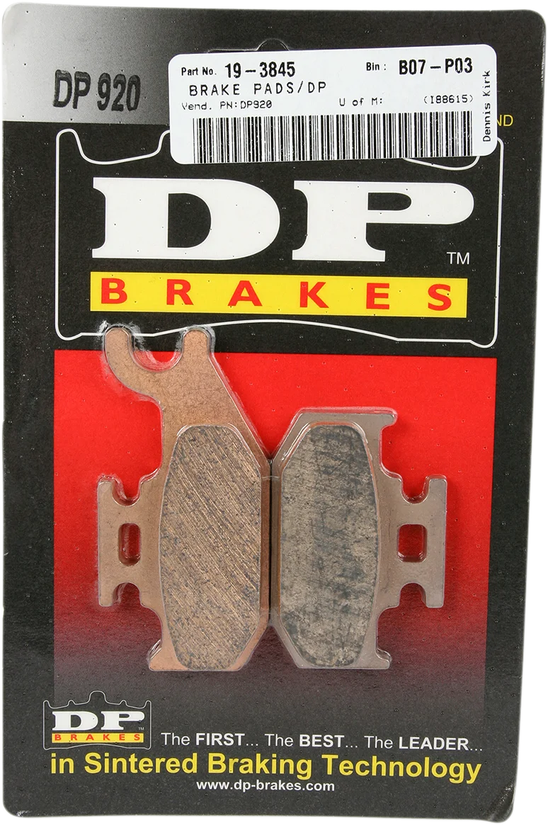 DP Brakes Sintered Brake Pads - Side View