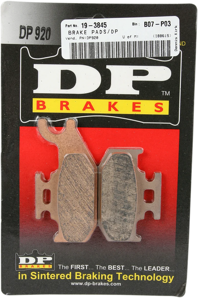 DP Brakes Sintered Brake Pads - Side View