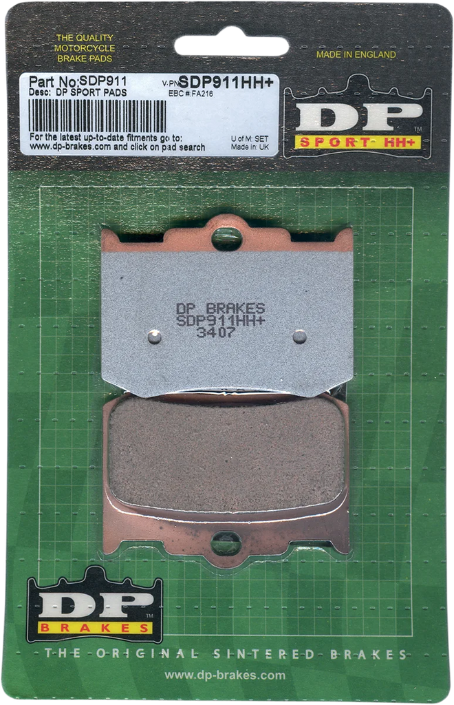 DP Brakes Sintered Brake Pads - 6-Piston J-Brake DP-627 - Detail View