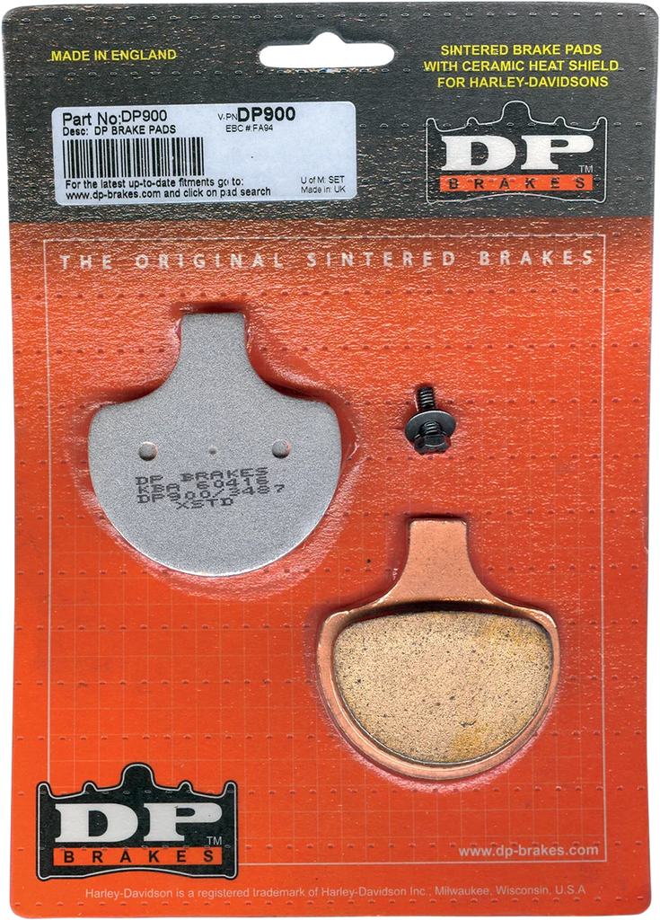 DP Brakes Sintered Brake Pads DP900 - Side View
