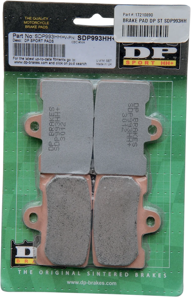 DP Brakes Sintered Metal Brake Pads - Buell - SDP993HH SDP993HH - Main Product View