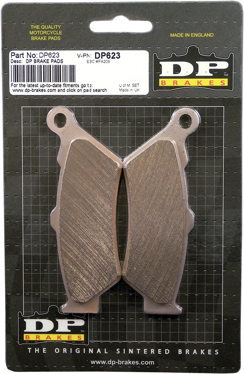 DP Brakes Standard Brake Pads - Side View