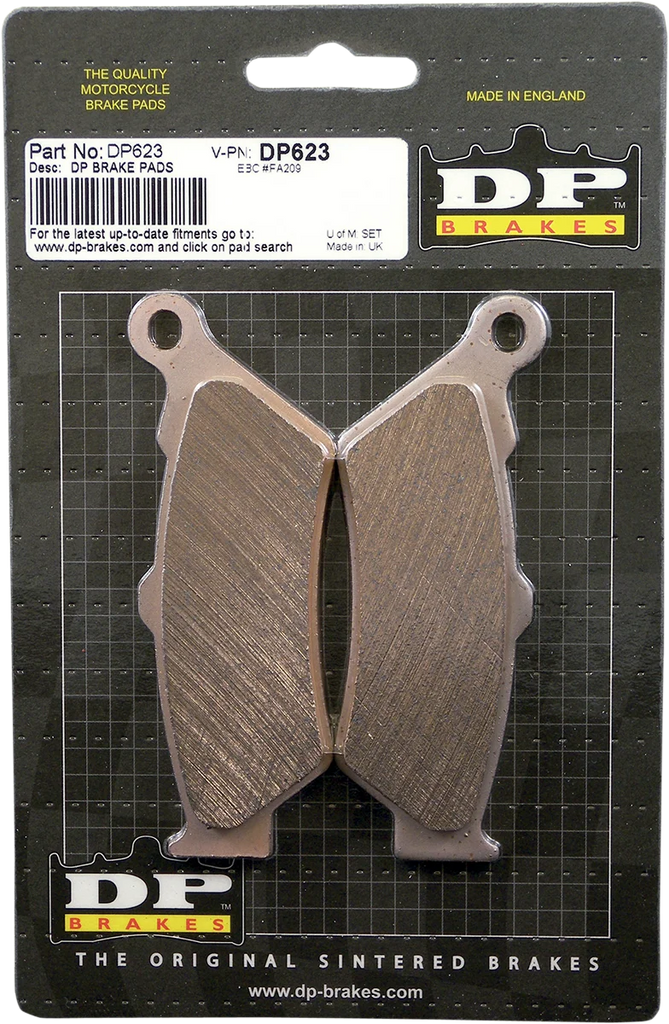 DP Brakes Standard Brake Pads - Side View