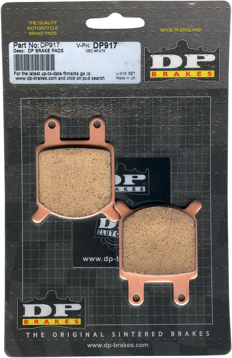 DP Brakes Standard Brake Pads fits Kawasaki - Side View