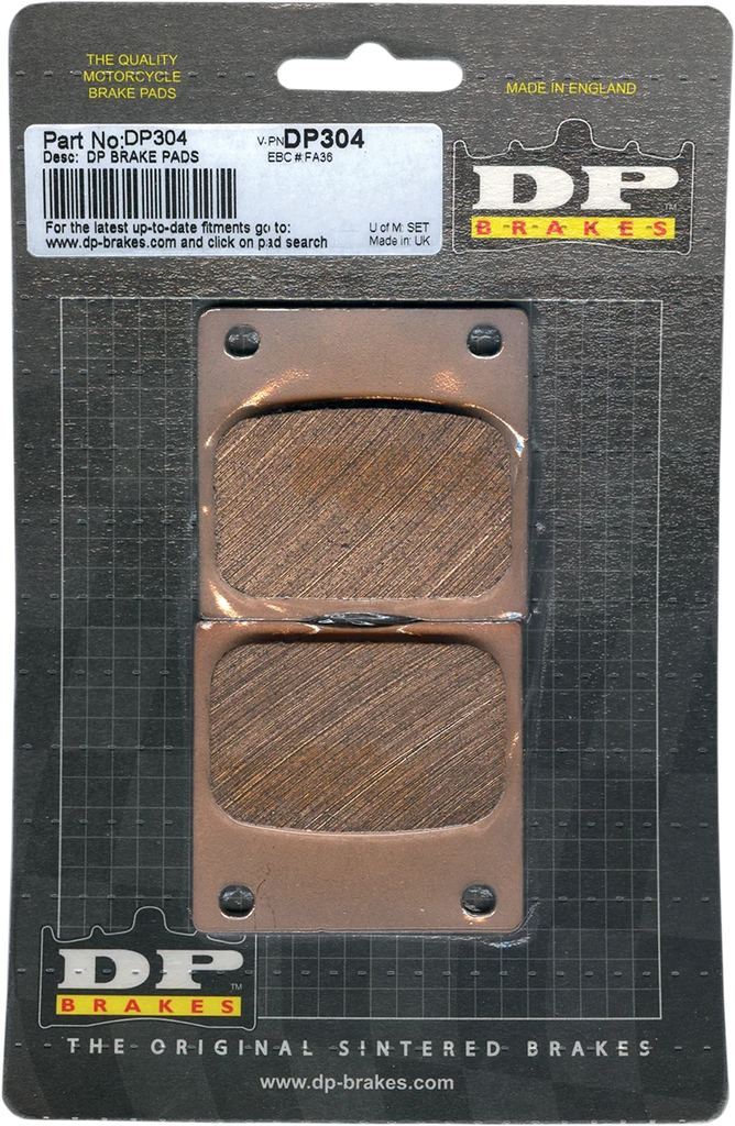 DP Brakes Standard Brake Pads fits Kawasaki KZ - Side View