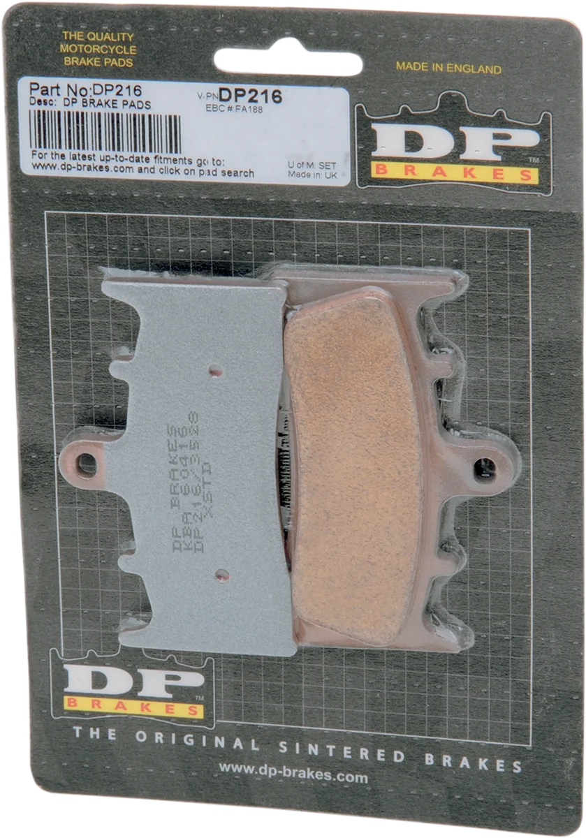 DP Brakes Standard Brake Pads fits Kawasaki / Suzuki - Side View