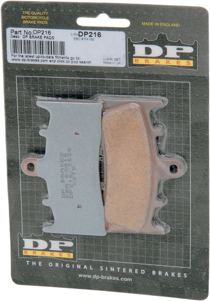 DP Brakes Standard Brake Pads fits Kawasaki / Suzuki - Side View